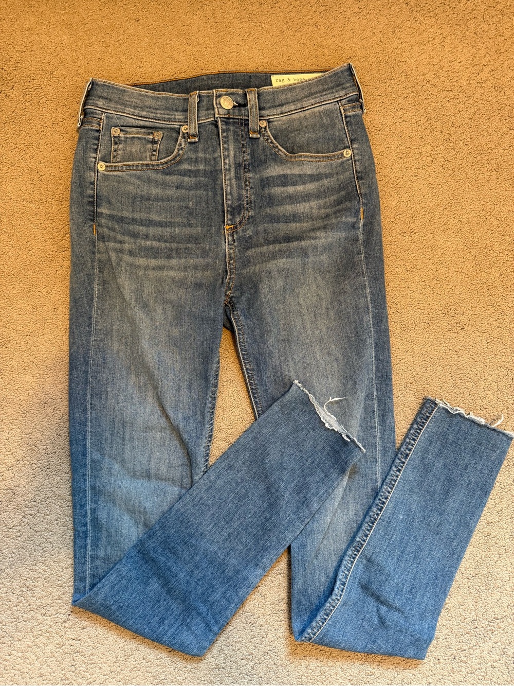 Rag & Bone High Rise Skinny Jeans | Size 26